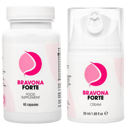 Bravona Forte: kit completo per aumento e rassodamento seno naturale.