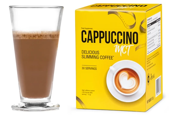 Confezione di Cappuccino MCT e tazza del caffè brucia grassi per la perdita di peso