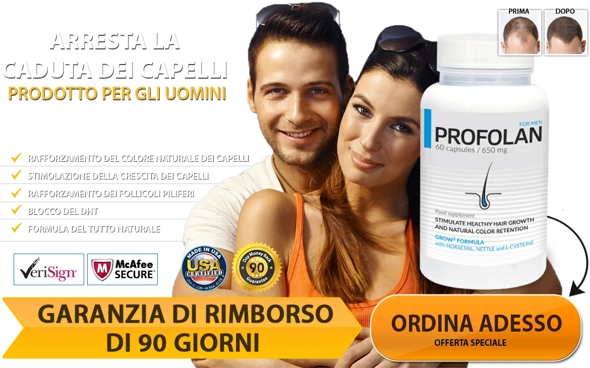 Profolan: integratore per crescita, stop caduta e rinforzo dei capelli